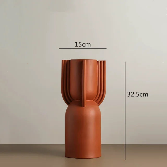 Irregular Geometric Ceramic Vase