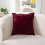 Chenille Cushion Cover with Stitched Edge