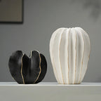 Organic Pleated Ceramic Vase