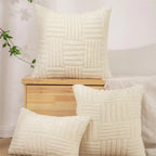 Cable Knit Plush Cushion Cover