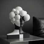 B&W Art Deco Abstract Human Figure Sculpture
