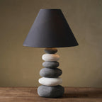 Ceramic Table Lamp with Fabric Shade