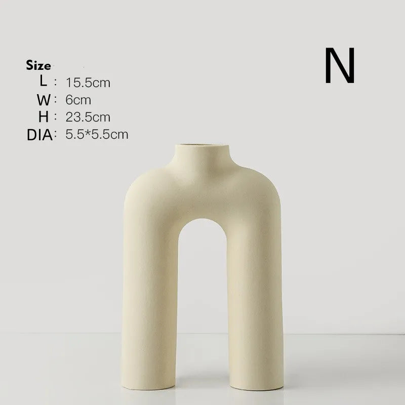 Modern Alphabet Art Vase