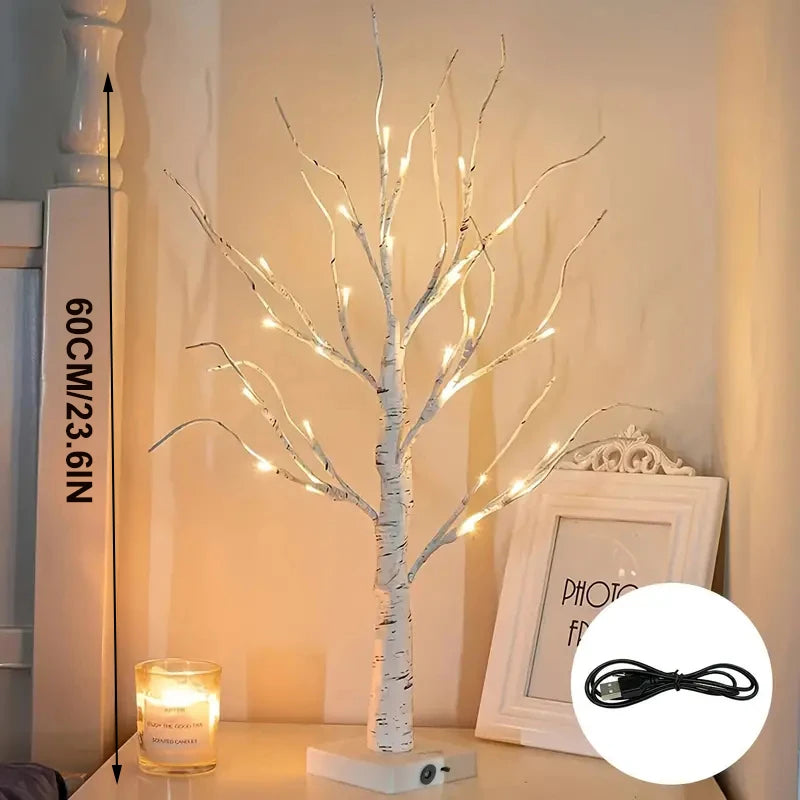 Twinkling Birch Tree LED Lamp