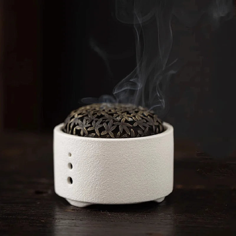Patterned Ceramic Incense Plate