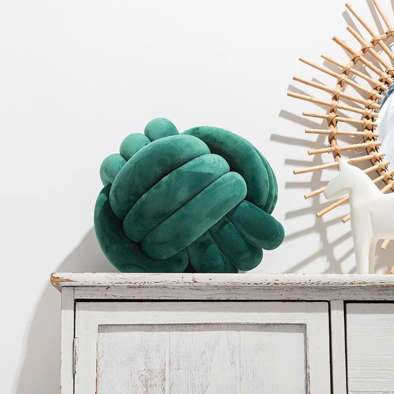 Handmade Knot Ball Cushion