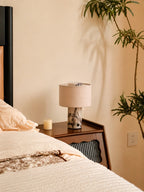 Calacatta Marble & Fabric Table Lamp