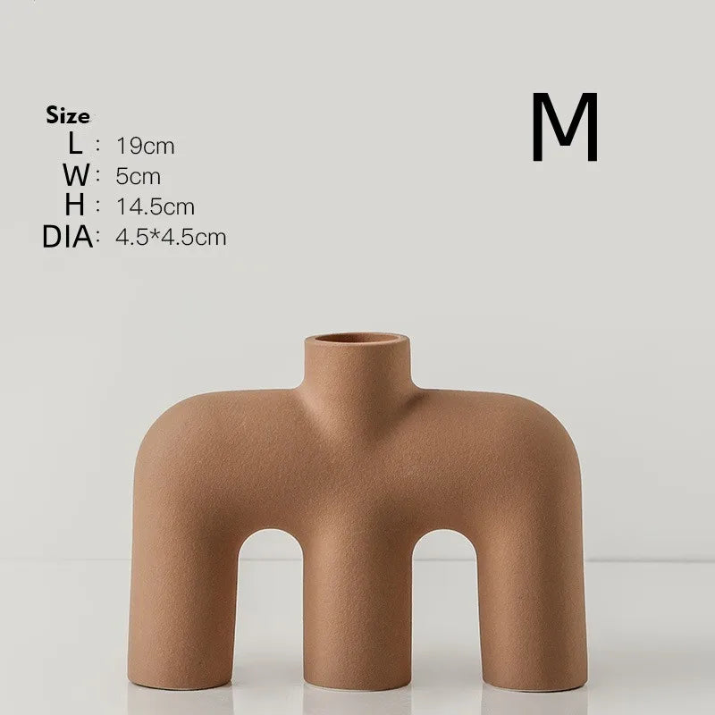 Modern Alphabet Art Vase