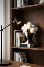 B&W Art Deco Abstract Human Figure Sculpture