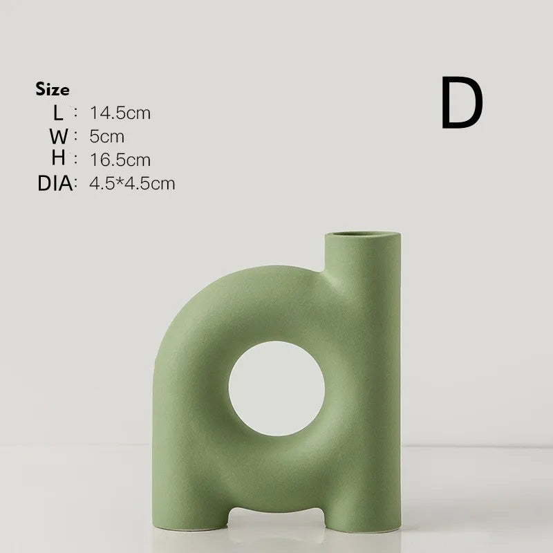 Modern Alphabet Art Vase