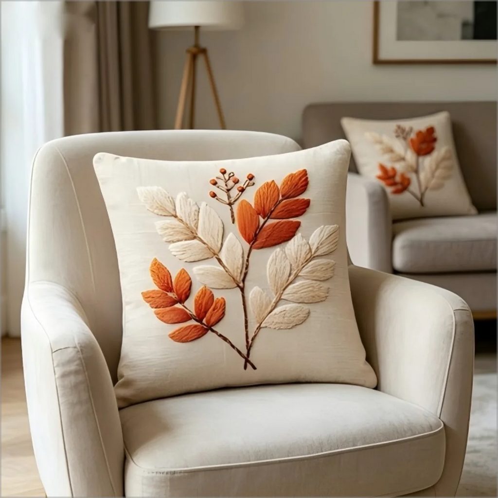 Autumn Botanical Cushion Cover