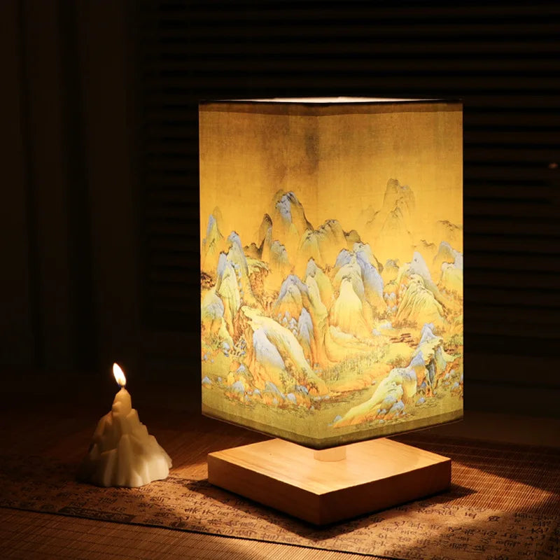 Bamboo Landscape Table Lamp