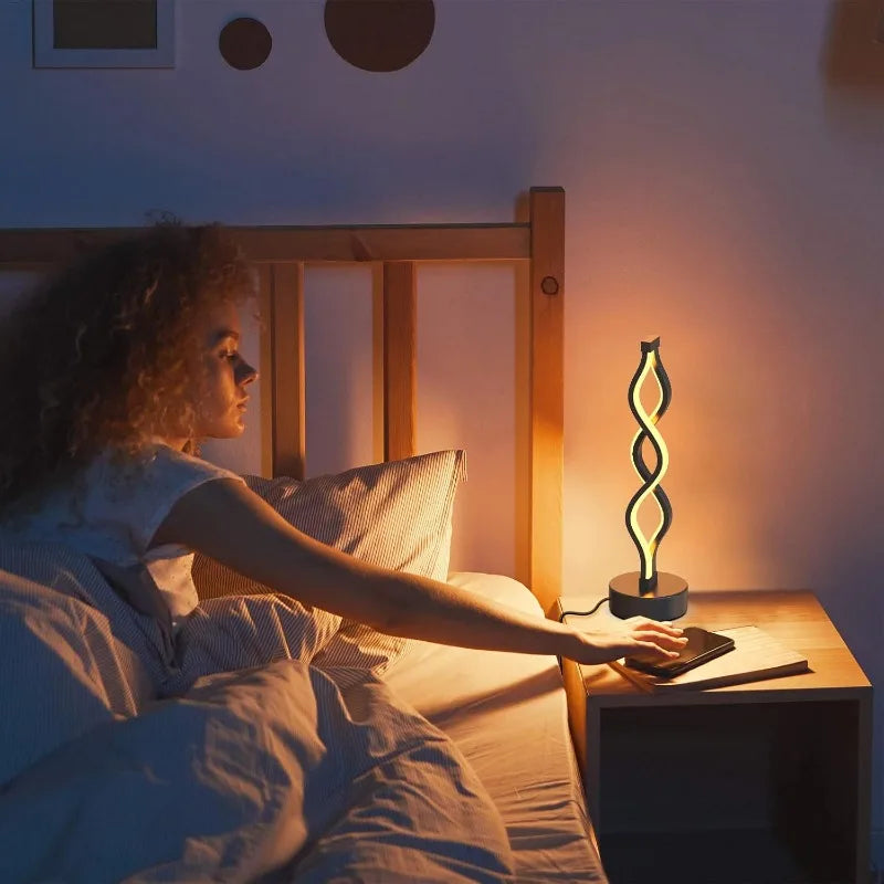 Spiral LED Desk Lamp