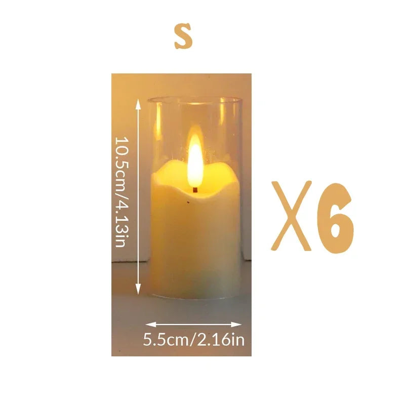 Flickering Flameless Candles — Set of 6