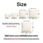 Beige Minimal Blooms Cushion Cover 4Pcs Linen Throw Pillow Covers