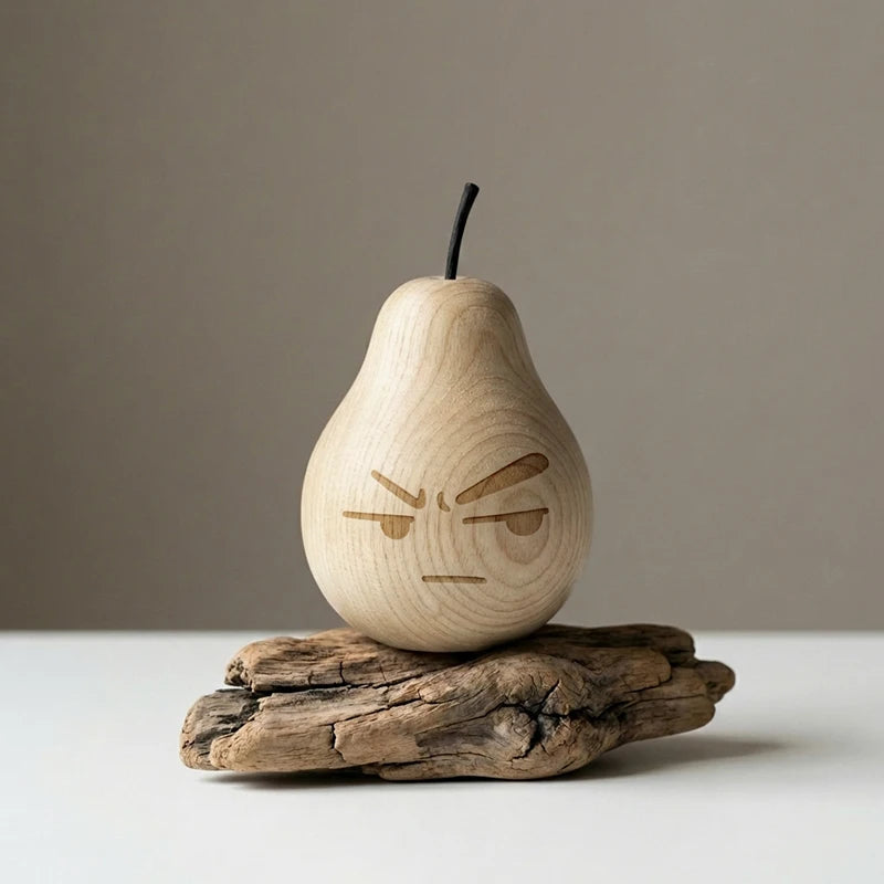 Pear Decor Wood Perfume Diffuser Aromatherapy Living Room Scented Ornament