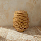 Handwoven Bamboo Table Lamp