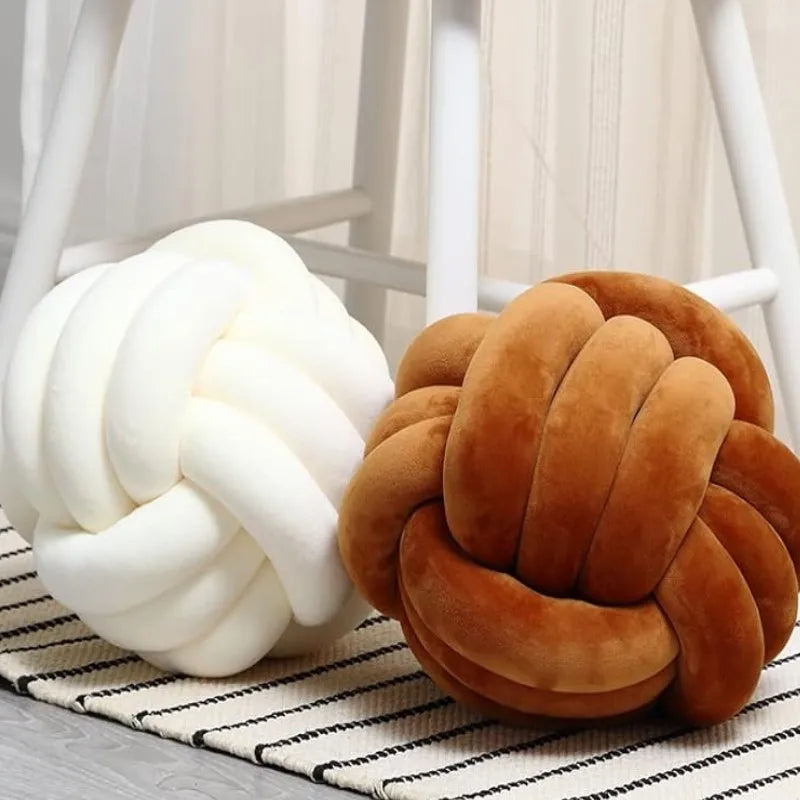 Handmade Knot Ball Cushion