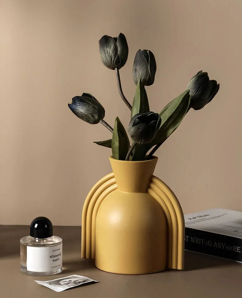 Irregular Geometric Ceramic Vase