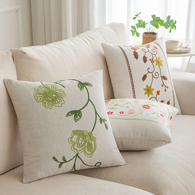 Botanical Jacquard Cushion Cover