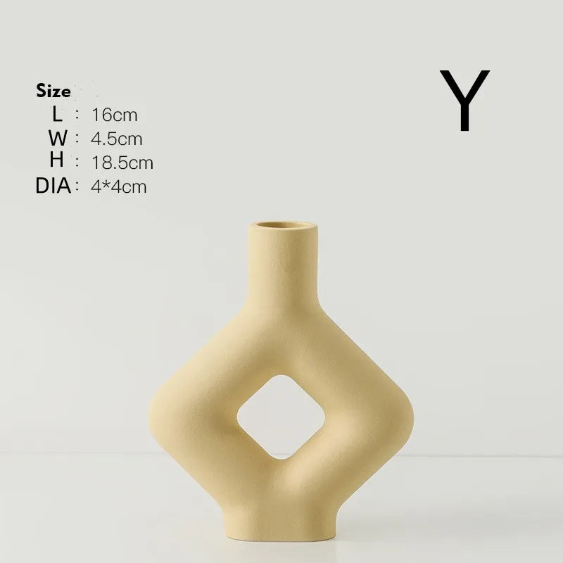 Modern Alphabet Art Vase