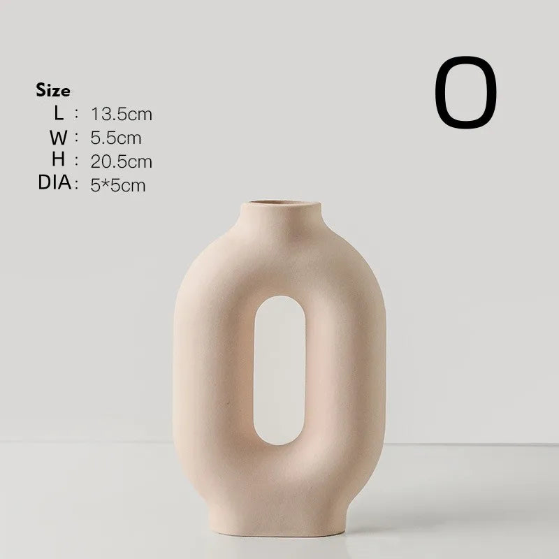 Modern Alphabet Art Vase