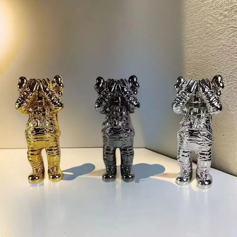 Astronaut Metalic Resin Sculpture
