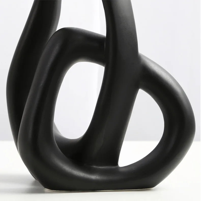 Entwined Abstract Ceramic Vase