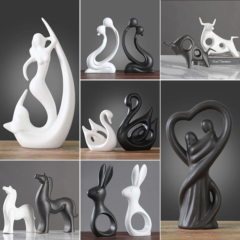 Monochrome Ceramic Pieces