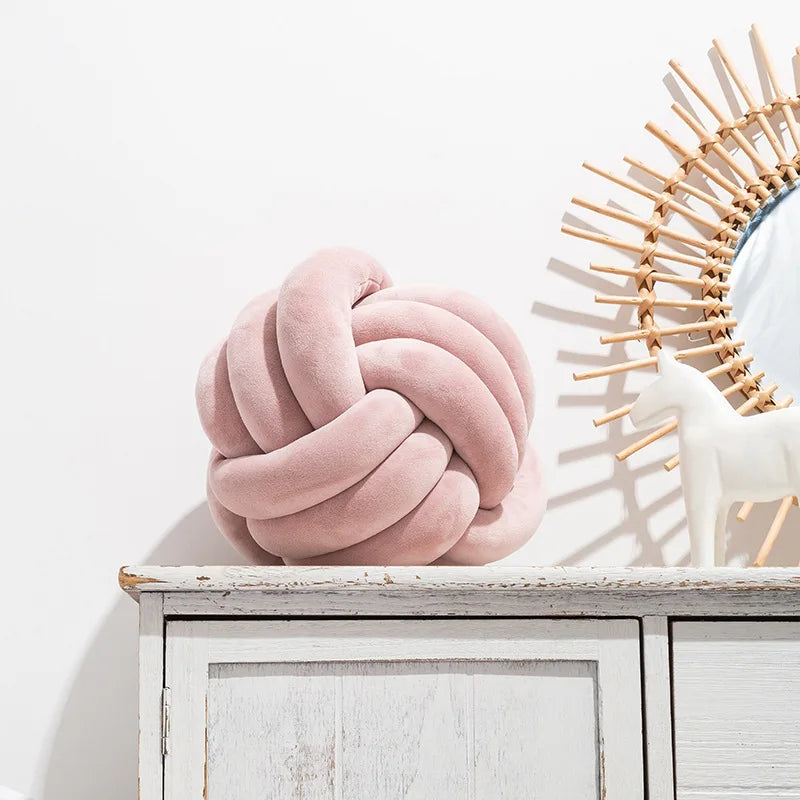 Handmade Knot Ball Cushion