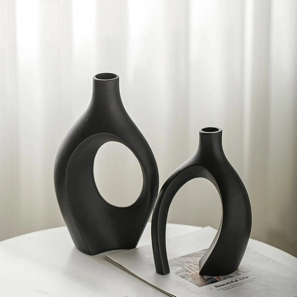 Twin Resin Vase