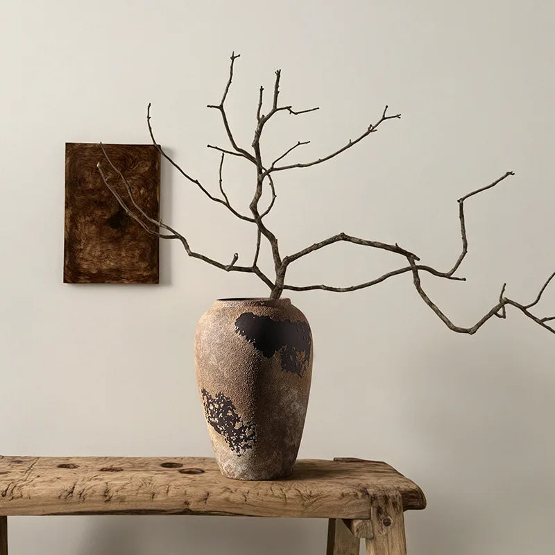 Wabi-Sabi Rustic Ceramic Vase