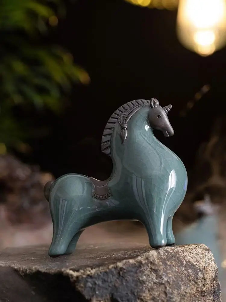 Trojan Ceramic Horse Decorative
