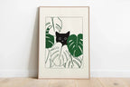 Sleeping Kitten Canvas Print | Minimalist Animal Wall Art