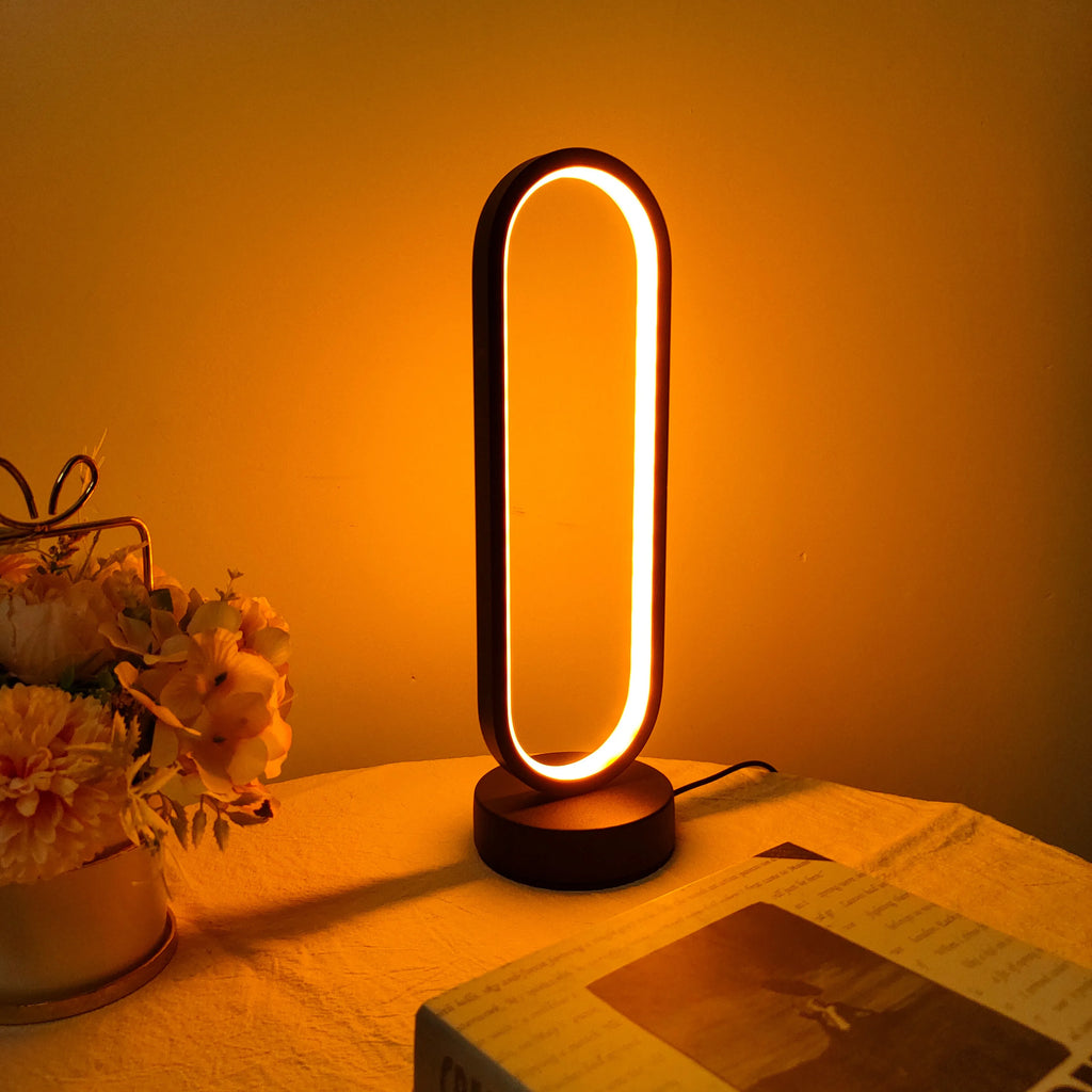 Dimmable LED Ring Bedside Lamp