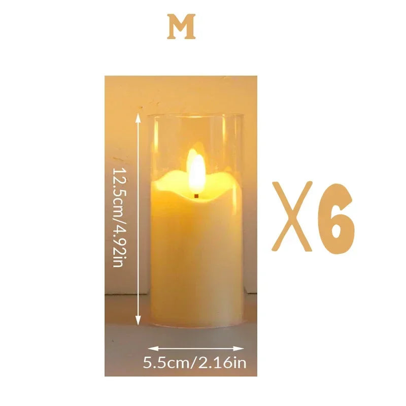 Flickering Flameless Candles — Set of 6