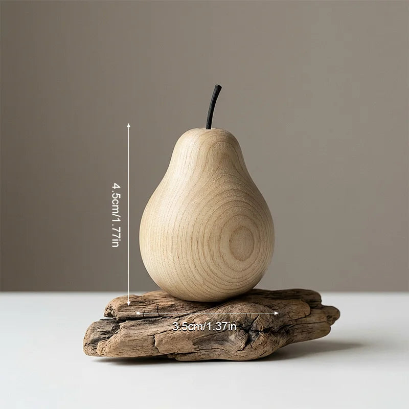 Pear Decor Wood Perfume Diffuser Aromatherapy Living Room Scented Ornament