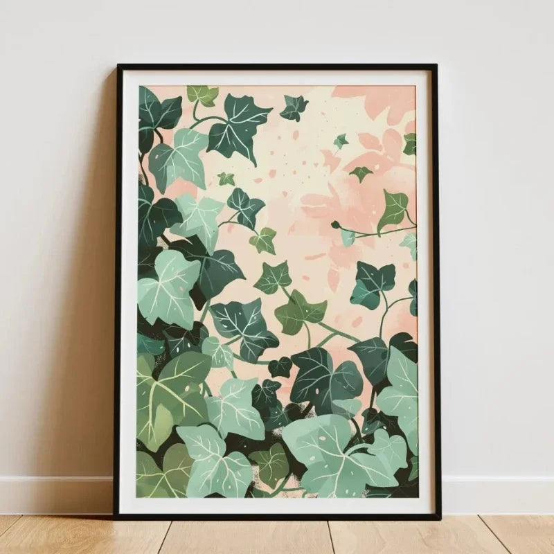 Minimalist Bamboo Forest Tropical Leaf Botanical Flower Poster and Prints Canvas Printing Wall Art Picture for Living Room Decor