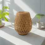 Handwoven Bamboo Table Lamp
