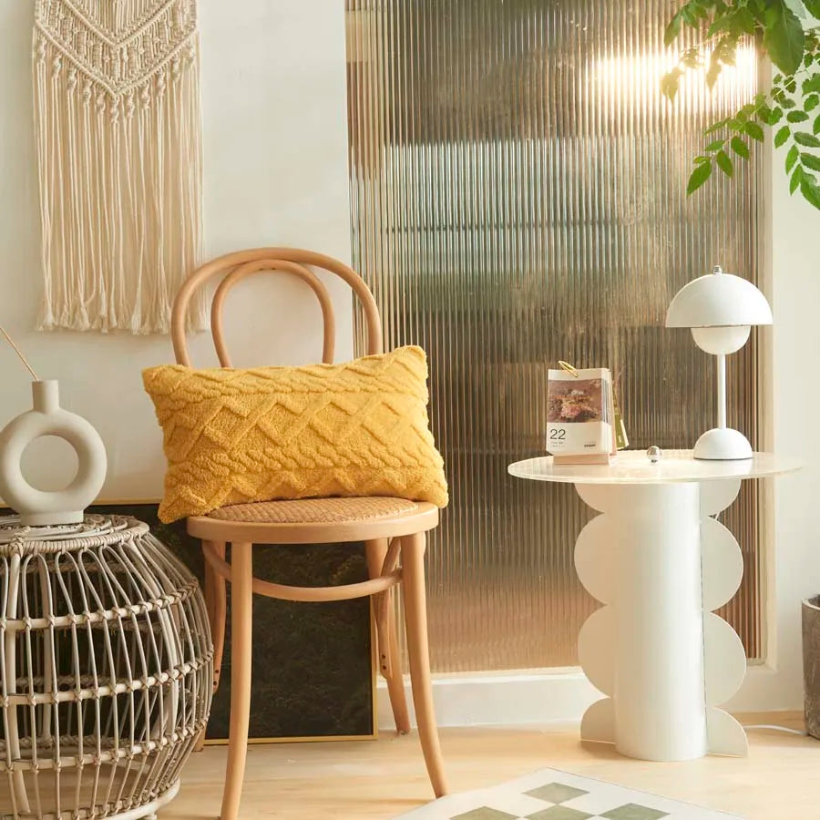 Plush Lumbar Cushion Cover
