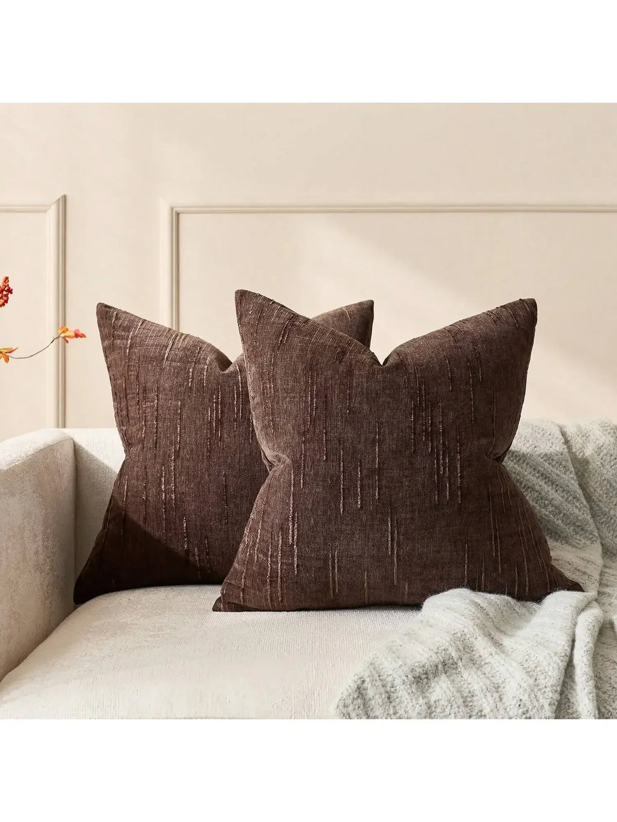 Faux Linen Cushion Cover