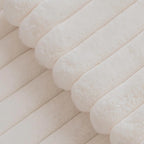 Faux Fur Ribbed Cushion Cover