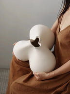 Asymmetric Sculpted Resin Vase