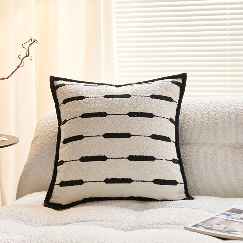 Abstract Colour-Block Cushion Cover
