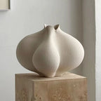 Asymmetric Sculpted Resin Vase