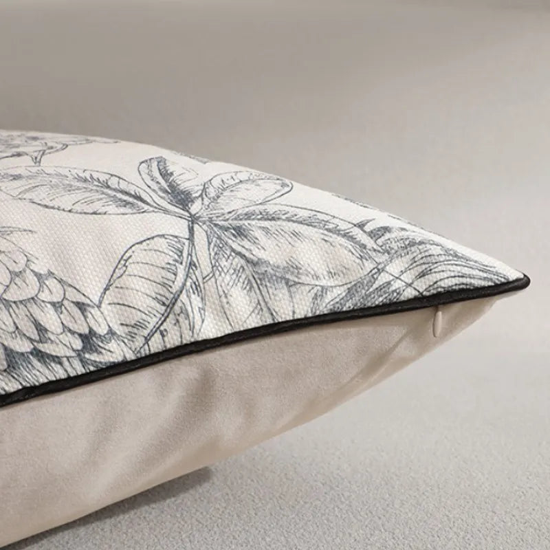 Chinoiserie Cushion Cover  30x50cm 45x45cm Modern Cushion Cover Livingroom Decor Gift Pillowcase