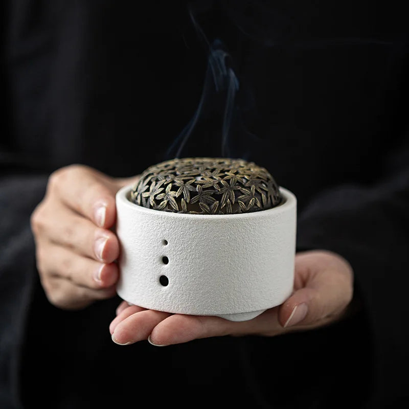 Patterned Ceramic Incense Plate