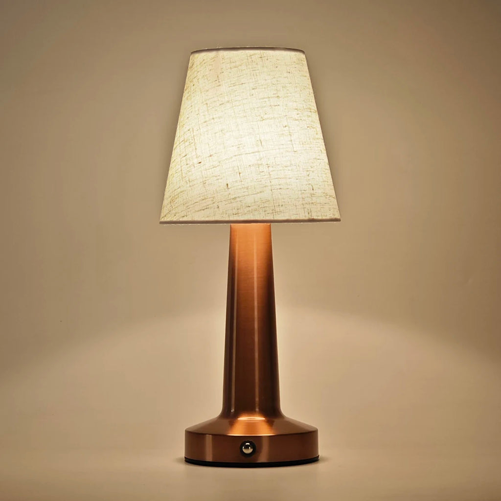 Iron Fabric Shade Bedside Lamp