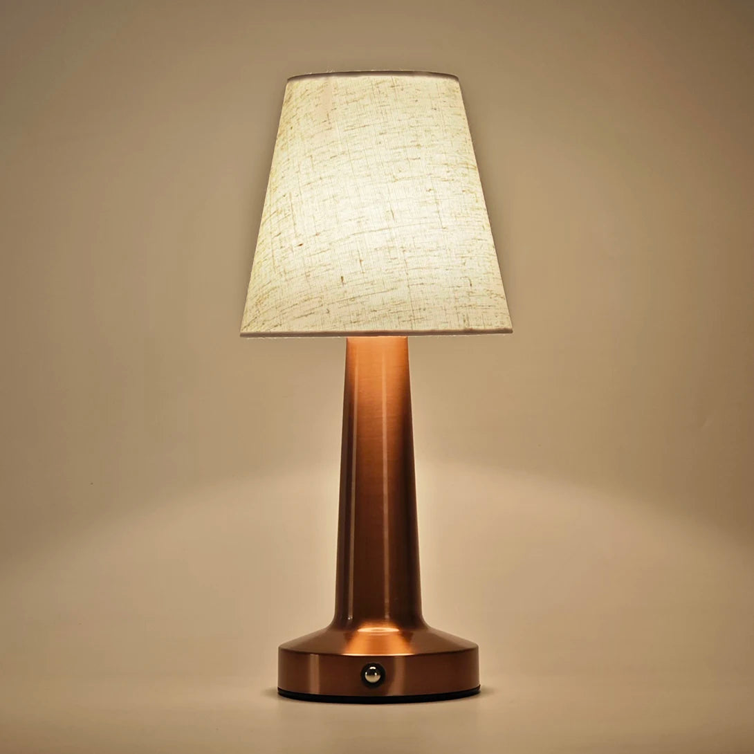 Iron Fabric Shade Bedside Lamp