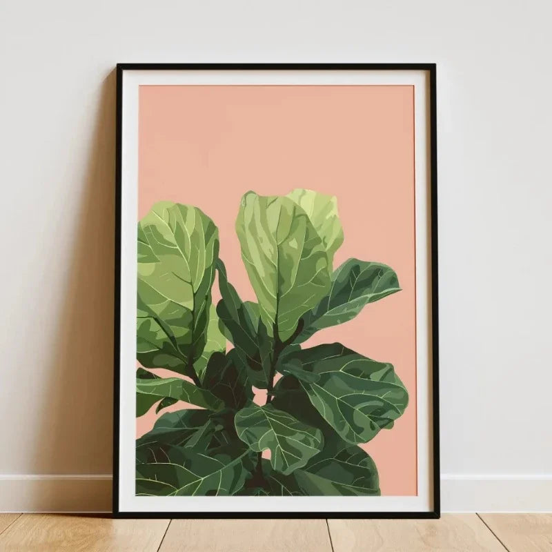Minimalist Bamboo Forest Tropical Leaf Botanical Flower Poster and Prints Canvas Printing Wall Art Picture for Living Room Decor